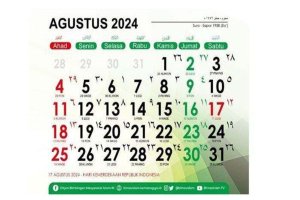 Kalender Jawa Agustus 2024 Lengkap dengan Weton dan Tanggal Hijriah 