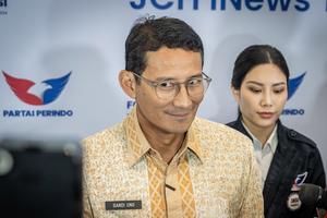 Sandiaga Uno hadiri Mukernas DPP Partai Perindo