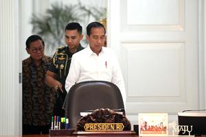 Presiden Jokowi pimpin rapat terbatas