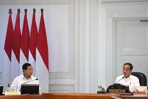 Presiden Jokowi pimpin rapat terbatas