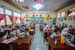 Uji coba makan bergizi gratis di Cilegon