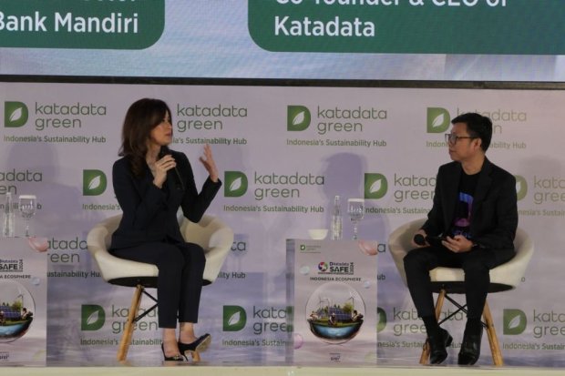 bank mandiri, investasi iklim, katadata safe 2024, alexandra askandar