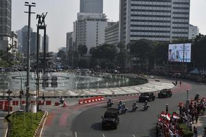 Kirab Bendera Merah Putih dan Naskah Teks Proklamasi menuju IKN