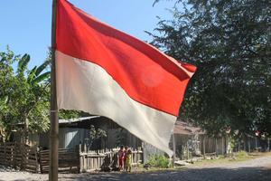 Persiapan HUT RI di permukiman eks warga Timor Timur