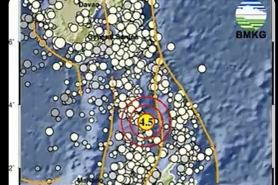 Gempa di Sulawesi Utara, sumtra barat, ntt