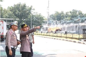 Kapolres Metro Jakarta Pusat Kombes Polisi Susatyo Purnomo Condro di Kawasan Patung Kuda, Jakarta Pusat, Kamis (6/6/2024).