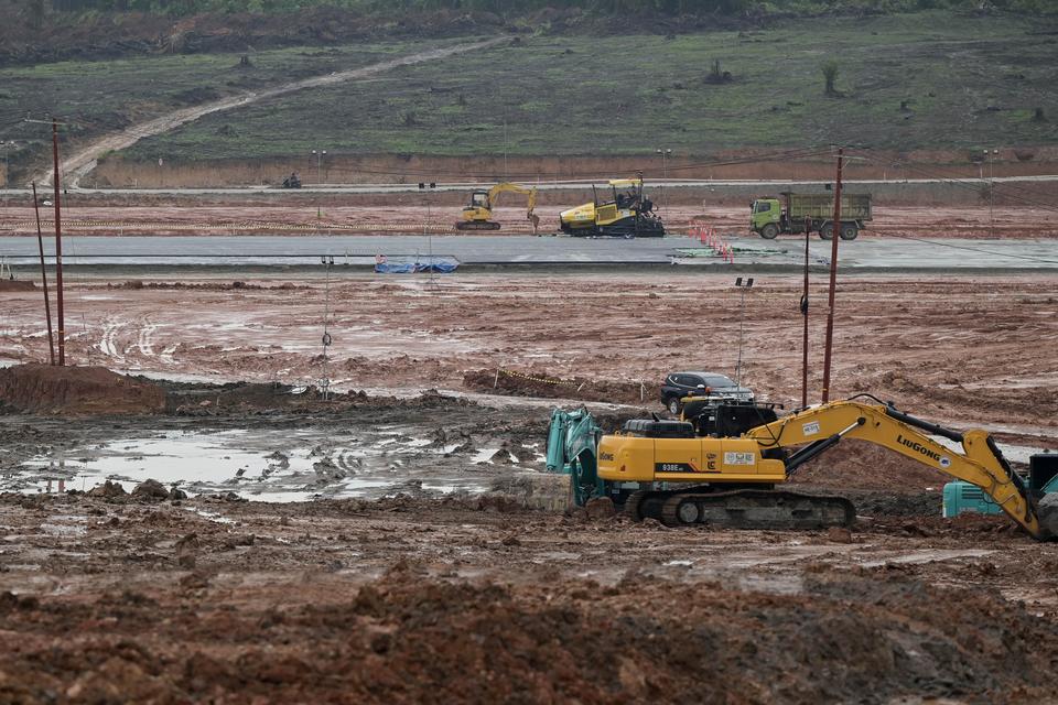 Banjir di Bandara VVIP IKN Akibat Hujan Deras dan Drainase yang Belum Rampung