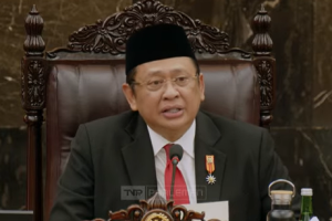 Ketua MPR Bambang Soesatyo saat Sidang Tahunan MPR di Jakarta, Jumat (16/8). Foto: Youtube/Sekretariat Presiden