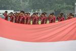 Timnas U-20 upacara HUT Kemerdekaan