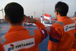 Upacara HUT ke-79 RI di offshore
