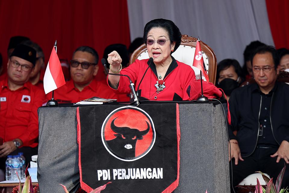 Ketua Umum DPP PDI Perjuangan Megawati Soekarnoputri. 