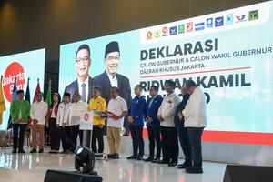 Deklarasi Ridwan Kamil-Suswono untuk Pilkada DKI Jakarta