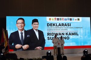 Deklarasi Ridwan Kamil - Suswono di Pilkada Jakarta, Senin (19/8) 