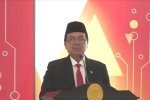 Ketua Mahkamah Agung Muhammad Syarifuddin memberikan sambutan pada acara Anugerah Mahkamah Agung 2024