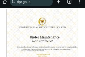 Situs web DPR sempat down