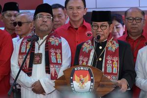 Pramono Anung-Rano Karno daftar Pilgub DKI Jakarta