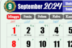 Kalender Hijriah September 2024