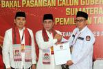 Edy Rahmayadi-Hasan Basri daftar Pilgub Sumut