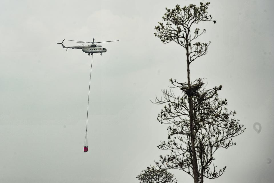 BNPB, helikopter, karhutla