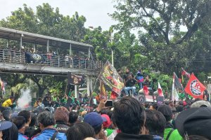 Demo pengemudi ojol di Jakarta Pusat, Kamis, 29 Agustus 2024