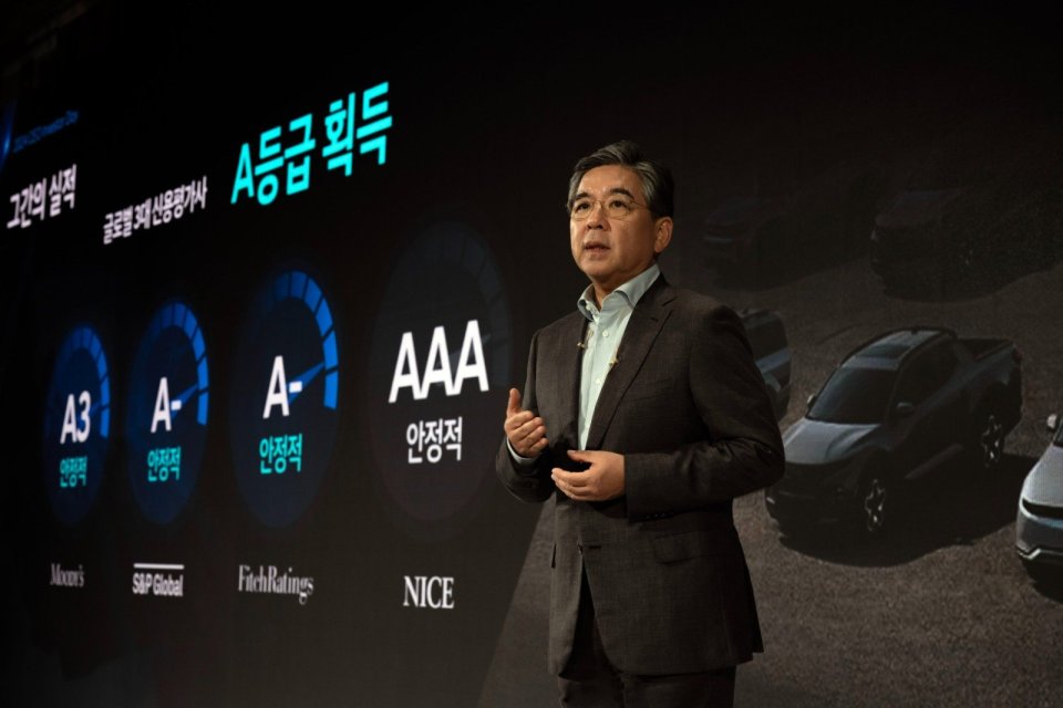 Presiden dan CEO Hyundai Motor Company, Jaehoon Chang, meluncurkan strategi jangka menengah dan panjang baru, yaitu \'Hyundai Way\' dalam CEO Investor Day, di Seoul, Rabu (29/8).\2024 dan 