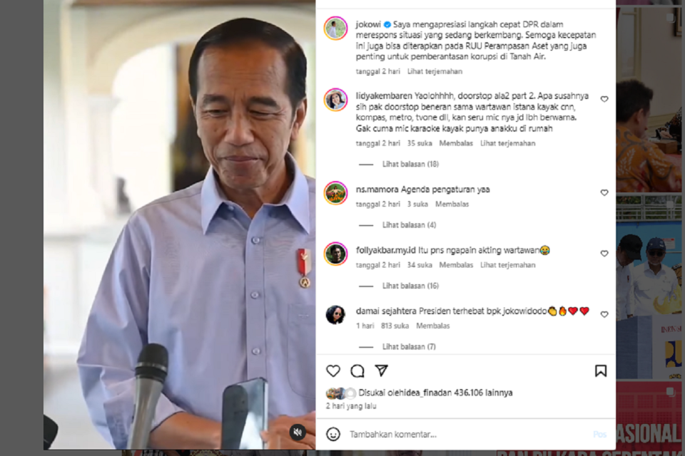 Jokowi, video doorstop presiden jokowi 