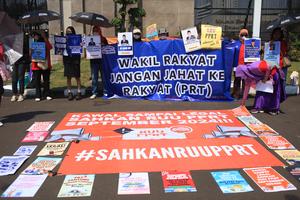 Aksi tuntut pengesahan RUU Perlindungan PRT