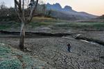 Waduk Bendo di Ponorogo mengering