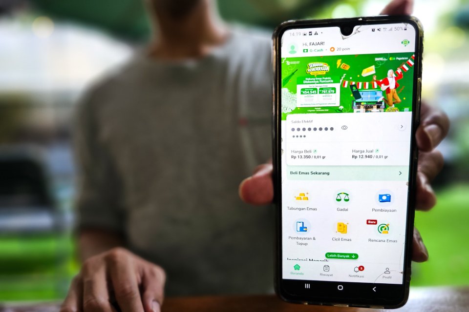 Cara Nabung Emas Digital di Pegadaian Lewat HP