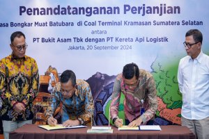 PT Bukit Asam Tbk (PTBA) dan PT Kereta Api Logistik (KAI Logistik)