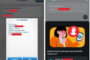 Netizen mencoba untuk mengisi saldo GoPay nomor telepon yang diduga milik Gibran Rakabuming Raka