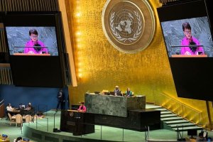 Retno Marsudi di Sidang PBB