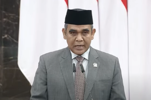 Ketua MPR Ahmad Muzani berpidato usai pelantikannya di Kompleks Parlemen, Jakarta, Kamis (3/10). Foto: Youtube/MPR