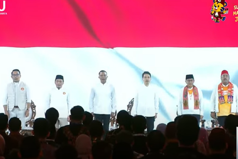 Debat Pilkada Jakarta di JIExpo, Jakarta, Minggu (6/10). Foto: Youtube/KPU Jakarta