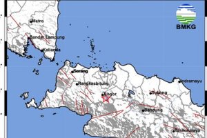Gempa terjadi di Bogor, Jawa Barat pada Sabtu malam, 5 Oktober 2024