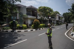 Rumah jabatan Anggota DPR di Kalibata, Jakarta Selatan, Senin (7/10). Foto: Antara