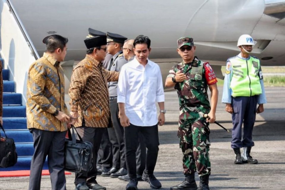 Prabowo dan Gibran bertemu di Solo untuk bertemu Prabowo, Minggu (13/10)