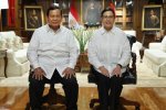 Presiden terpilih Prabowo Subianto bersama Menteri Keuangan Sri Mulyani Indrawati