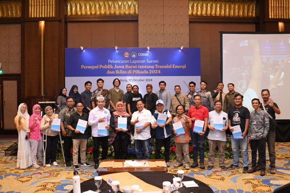 Yayasan Cerah dan CEDS meluncurkan Laporan Survei: Persepsi Publik Jawa Barat tentang Transisi Energi dan Iklim di Pilkada 2024