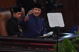 Pidato perdana Presiden Prabowo Subianto