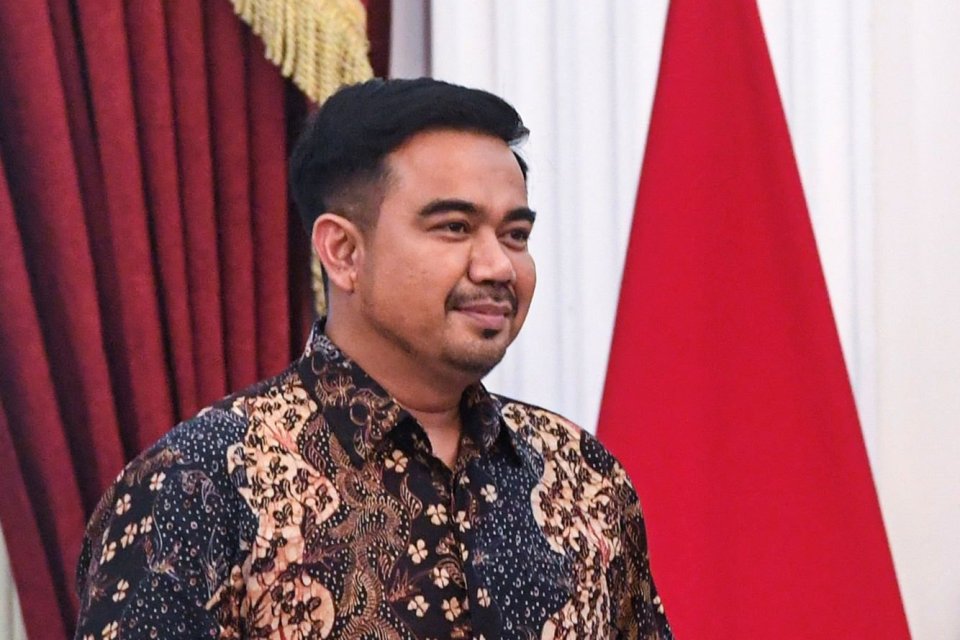 Sulaiman Umar berjalan saat dipanggil Presiden Prabowo Subianto dalam pengumuman jajaran wakil menteri Kabinet Merah Putih di Istana Merdeka, Jakarta, Minggu (20/10/2024).