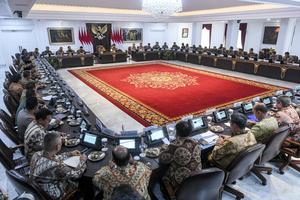 Sidang kabinet paripurna perdana Kabinet Merah Putih