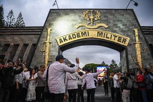 Kabinet Merah Putih tiba di Akmil Magelang