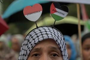 Aksi bela Palestina di Jakarta