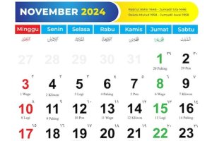 Kalender Islam November 2024