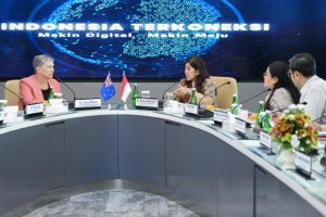 Kunjungan Duta Besar Australia untuk Indonesia Penny Williams di Kantor Kemkomdigi, Jakarta Pusat