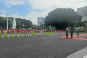 Prabowo Subianto saat menerima sejumlah Duta Besar