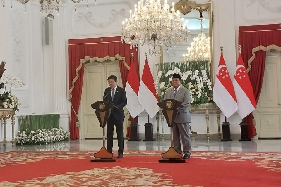 prabowo, singapura, lawrence wong