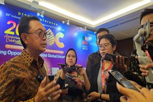 Ketua Umum GAPKI, Eddy Martono di International Palm Oil Conference (IPOC) 2024, Nusa Dua, Bali, Jumat (8/11)