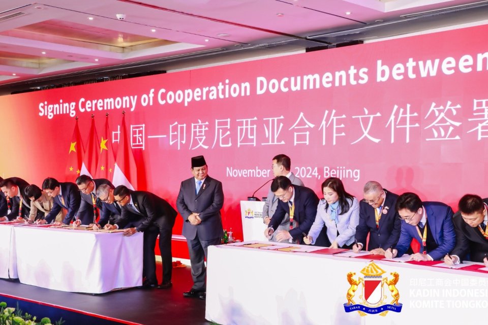 Prabowo, Cina, investasi